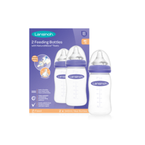 Pack of 2 Feeding Bottles 160ml with NaturalWave Teats